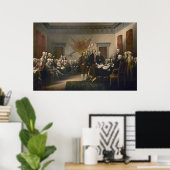 John Trumbullによる独立宣言プリント ポスター (ホームオフィス)