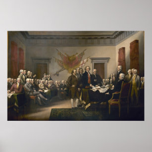 John Trumbullによる独立宣言プリント ポスター