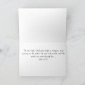 John Verseが入った宗教的なクリスマスカード シーズンカード (内部)