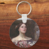 John Waterhouse - Gather Ye RosebudsまたはOphelia キーホルダー (正面)
