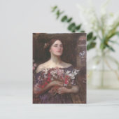 John Waterhouse - Gather Ye RosebudsまたはOphelia ポストカード (スタンド正面)