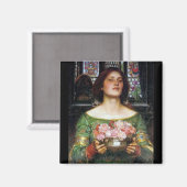 John Waterhouse - Gather Ye Rosebuds マグネット (正面/裏面)