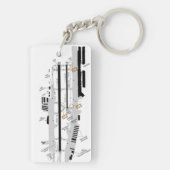 John Wayne空港図/タクシー図 キーホルダー (裏面)