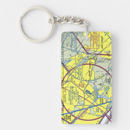 John Wayne空港図/タクシー図 キーホルダー