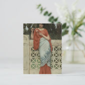 John William Godward – 彼は私を愛し、彼は私を愛していない ポストカード (スタンド正面)