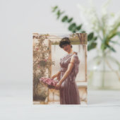 John William Godward – 金星の花 ポストカード (スタンド正面)