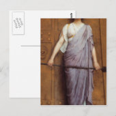 John William Godward – 門で ポストカード (正面/裏面)