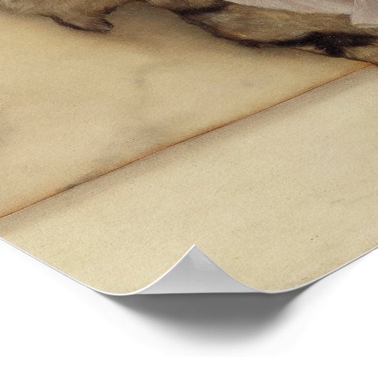 John William Godward - A Siesta ポスター (角)