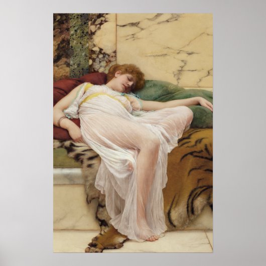John William Godward - A Siesta ポスター (正面)