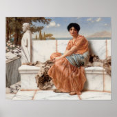 John William Godward - In the Days of Sappho ポスター (正面)