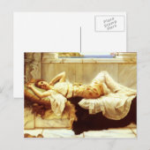 John William Godward - Liegende ポストカード (正面/裏面)