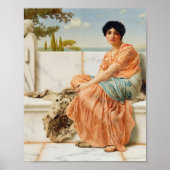 John William Godward - Reverie ポスター (正面)