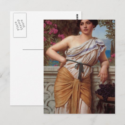 John William Godward - Reverie ポストカード (正面/裏面)