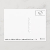 John William Waterhouseによるトリスタンとイゾード ポストカード (裏面)