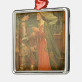 John William Waterhouseによるトリスタンとイゾード メタルオーナメント (左)