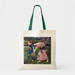 John William Waterhouse、レディースピッキングバラ トートバッグ