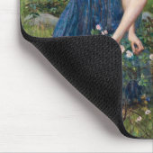 John William Waterhouse、レディースピッキングバラ マウスパッド (コーナー)