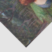 John William Waterhouse、レディースピッキングバラ 薄葉紙 (詳細)