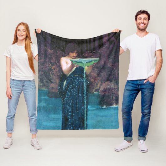 John William Waterhouse、嫉妬の循環 フリースブランケット (インサイチュ)