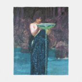 John William Waterhouse、嫉妬の循環 フリースブランケット (正面)