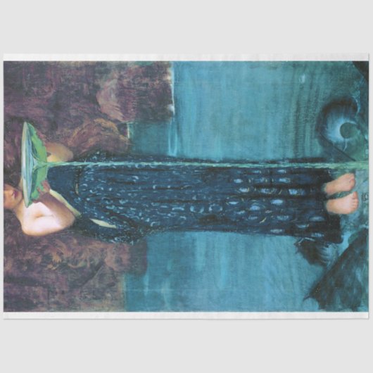 John William Waterhouse、嫉妬の循環 薄葉紙 (正面)