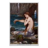 John William Waterhouse 1900 CC1006による人魚 ポスター (正面)