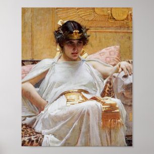 John William Waterhouse - Cleopatra ポスター