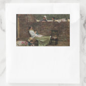 John William Waterhouse - Good Neighbors 長方形シール (バッグ)
