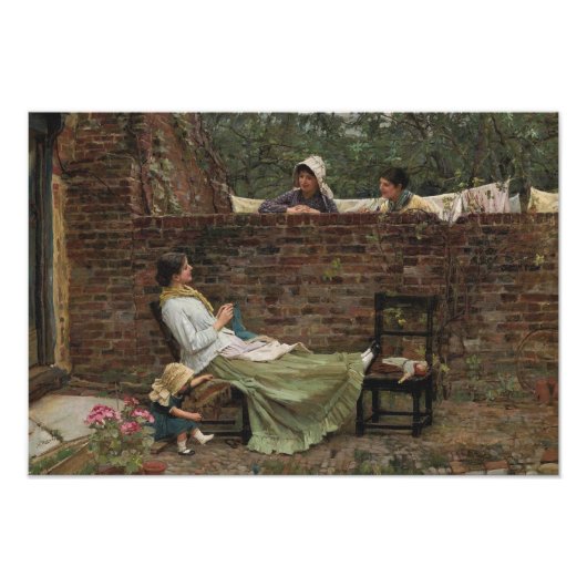 John William Waterhouse - Good Neighbours フォトプリント (正面)