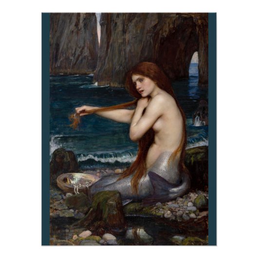 John William Waterhouse Mermaid CC0795 ポスター (正面)