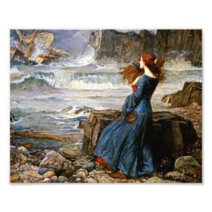 John William Waterhouse - Miranda - The Tempest フォトプリント