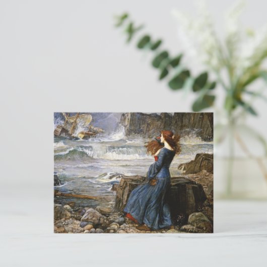 John William Waterhouse - Miranda - The Tempest ポストカード (スタンド正面)