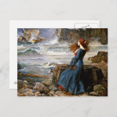 John William Waterhouse - Miranda - The Tempest ポストカード (正面/裏面)