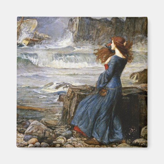 John William Waterhouse - Miranda - The Tempest マグネット (正面)