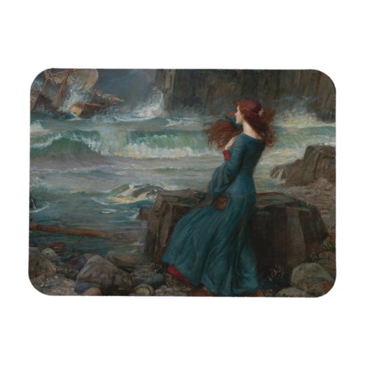 John William Waterhouse - Miranda - The Tempest マグネット (横)