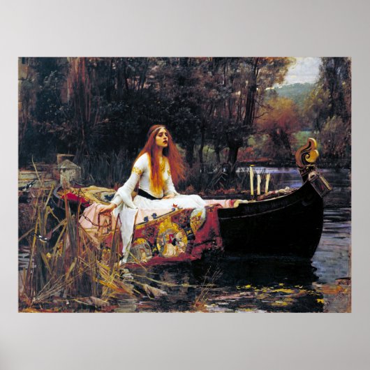 John William Waterhouse The Lady Of Shalott ポスター (正面)