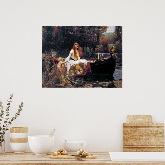 John William Waterhouse The Lady Of Shalott ポスター (キッチン)