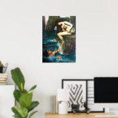 John William Waterhouse The Siren Poster ポスター (ホームオフィス)