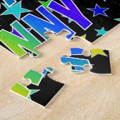 "JOHNNY"名、おもしろい"ハッピーバースデー" ジグソーパズル (側面)