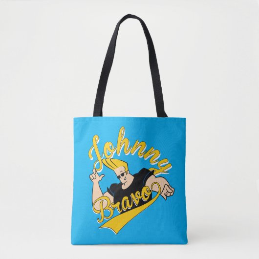 Johnny Bravo Athletic Graphic トートバッグ (正面)