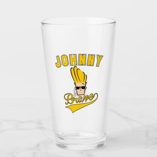 Johnny Bravo Collegiate Graphic タンブラーグラス (正面)