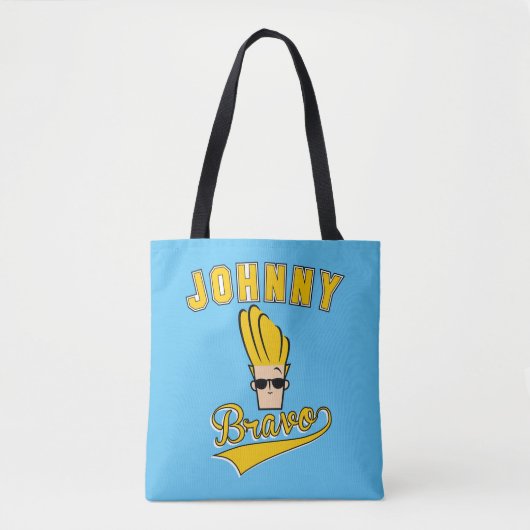 Johnny Bravo Collegiate Graphic トートバッグ (正面)