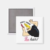 Johnny Bravo Comb Dont Touch The Hair  マグネット (正面/裏面)