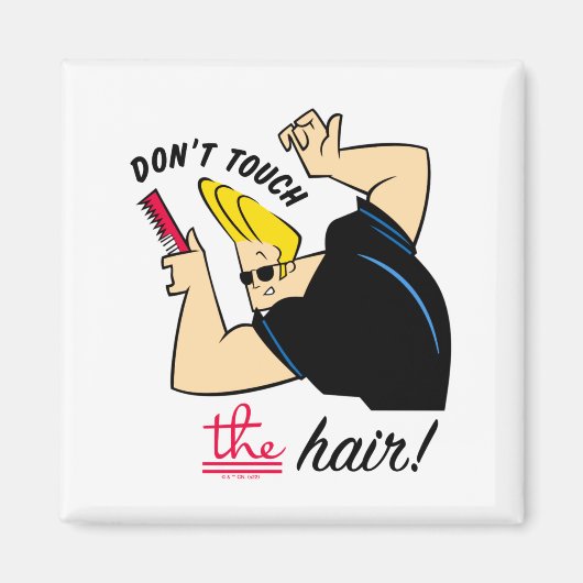 Johnny Bravo Comb Dont Touch The Hair  マグネット (正面)