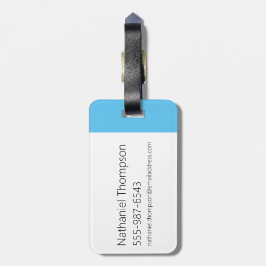 Johnny Bravo Comb - Don't Touch The Hair! ラゲッジタグ (裏面縦)