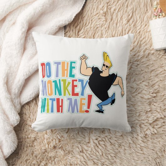 Johnny Bravo - Do The Monkey With Me! クッション (ブランケット)