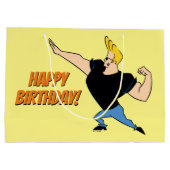 Johnny Bravo Flexing ラージペーパーバッグ (裏面)