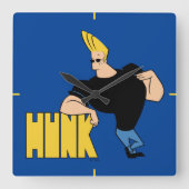 Johnny Bravo - Hunk スクエア壁時計 (正面)