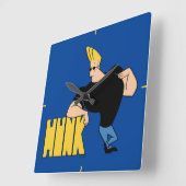 Johnny Bravo - Hunk スクエア壁時計 (傾斜)