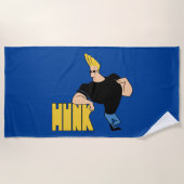 Johnny Bravo - Hunk ビーチタオル (正面)